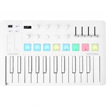 25 клавиш ARTURIA MiniLab 3 Alpine White 86828